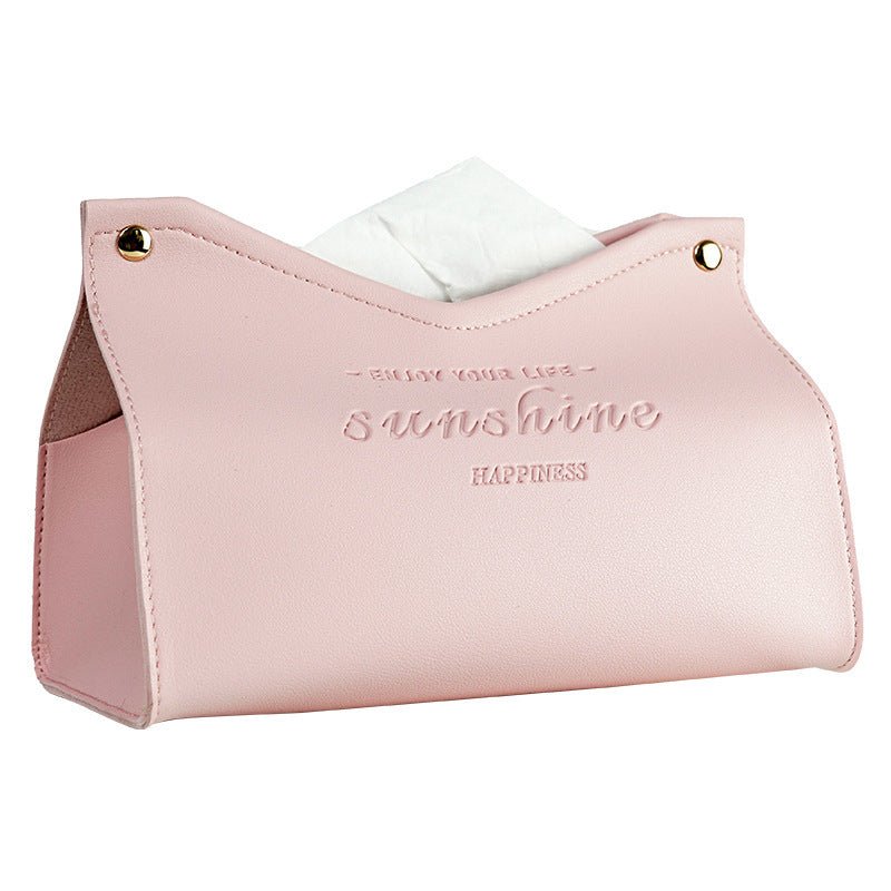 Leather Tissue Box, Hotel Pumping Box, Home Living Room, Creative Gift Box - Hearth & Lume