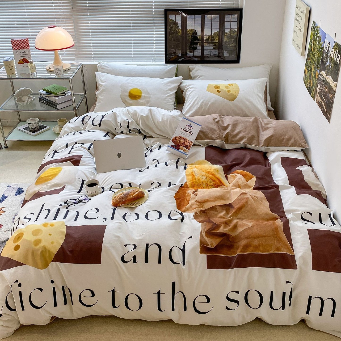 Household Fashion Simple Pure Cotton 3D Printing Bedding - Hearth & Lume