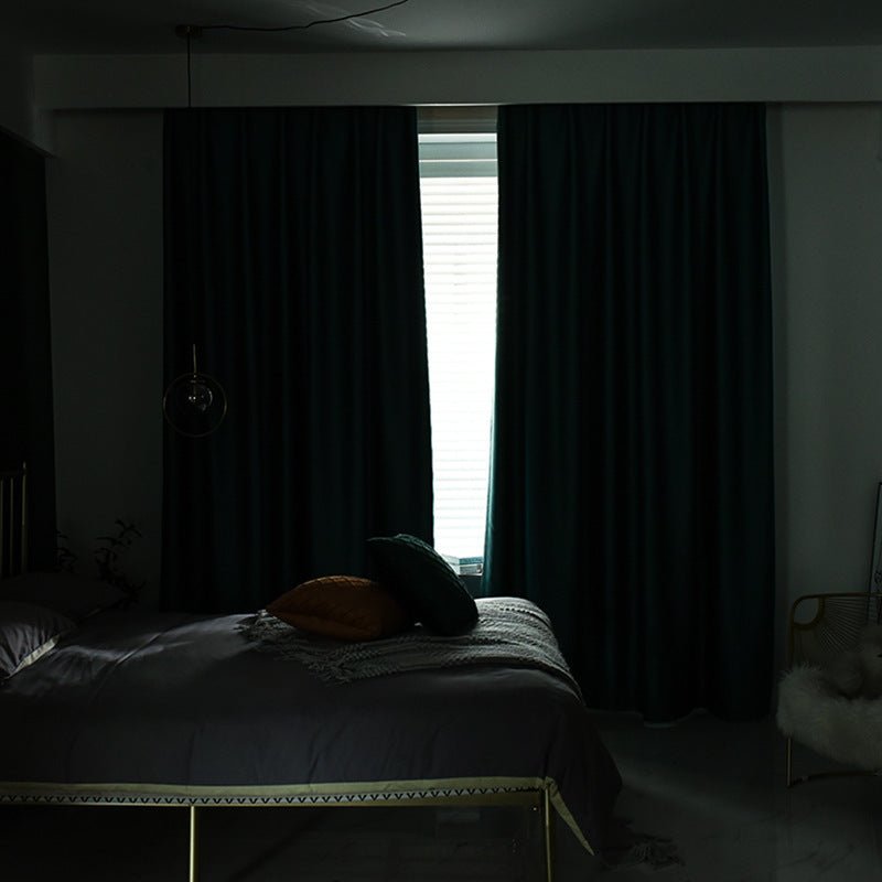 Thickening Double - sided Linen High Shading Jacquard Curtain - Hearth & Lume