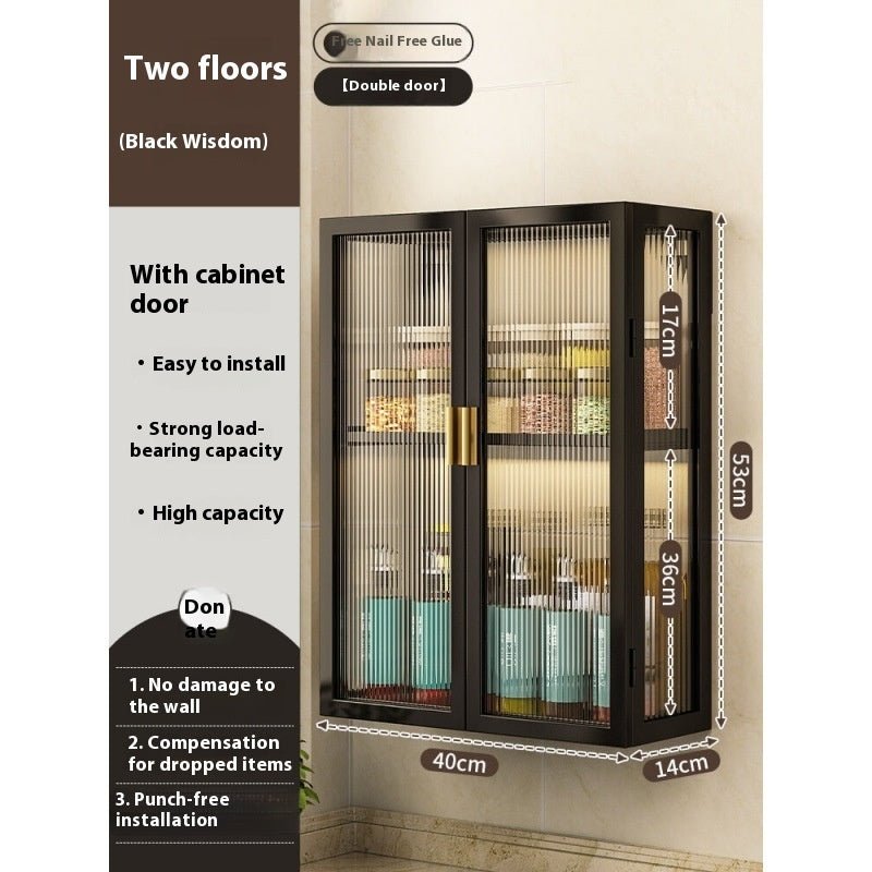 Rack Bathroom Light Luxury Cosmetics Storage Cabinet - Hearth & Lume