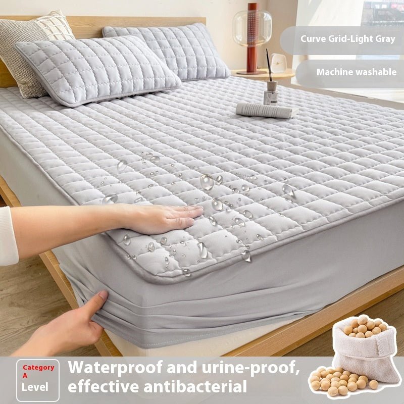 Antibacterial Soybean Quilted Fitted Sheet Water - proof Mattress - Hearth & Lume