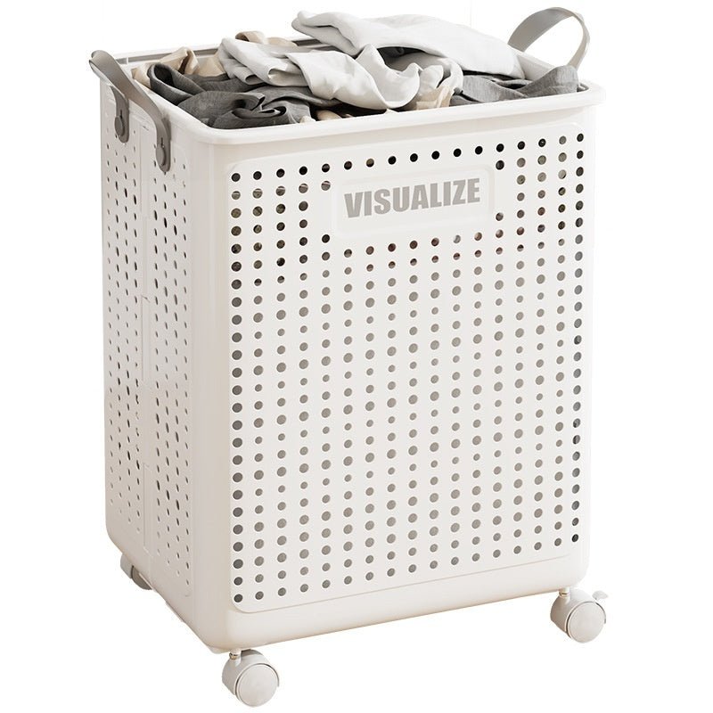 Multifunctional Folding Laundry Basket With Wheels - Hearth & Lume