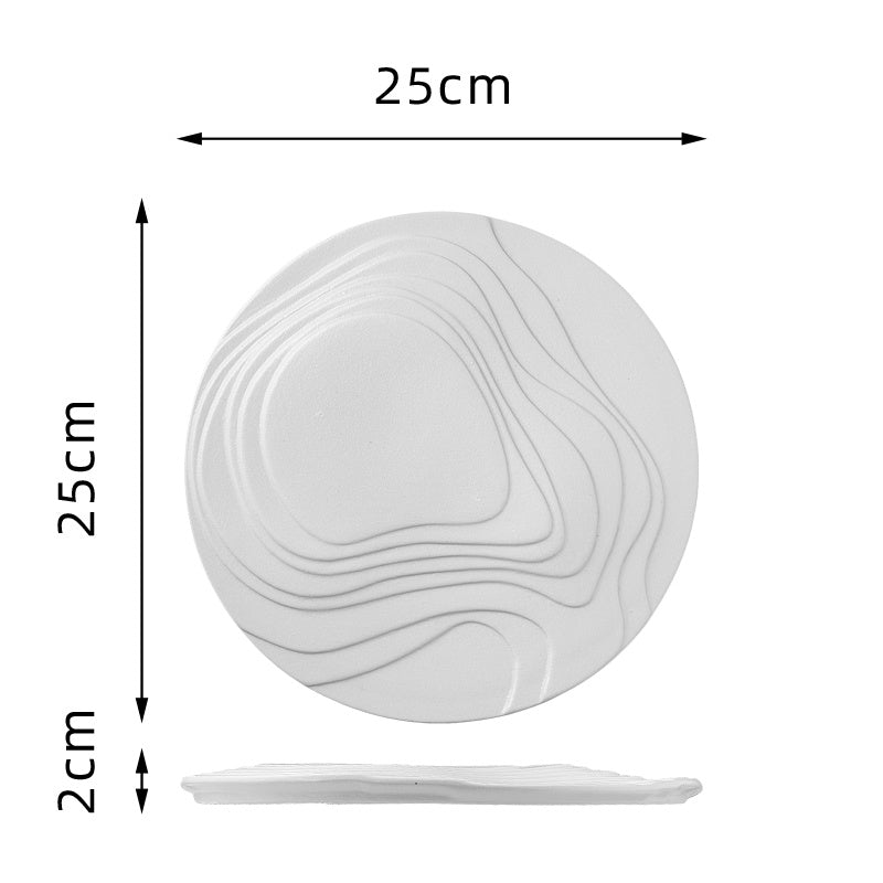 Dessert Steak Terrace Creative Ceramic Western Plate - Hearth & Lume