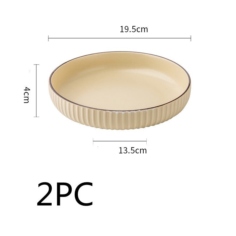 Vintage Ceramic Stir - fry Plate Salad Plate Slightly Concealer - Hearth & Lume
