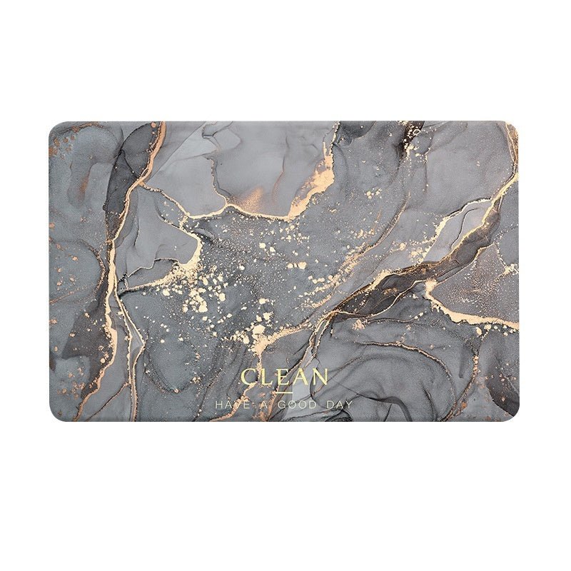 Bathroom Diatom Mud Absorbent Pad Household Marbling Washable - Hearth & Lume