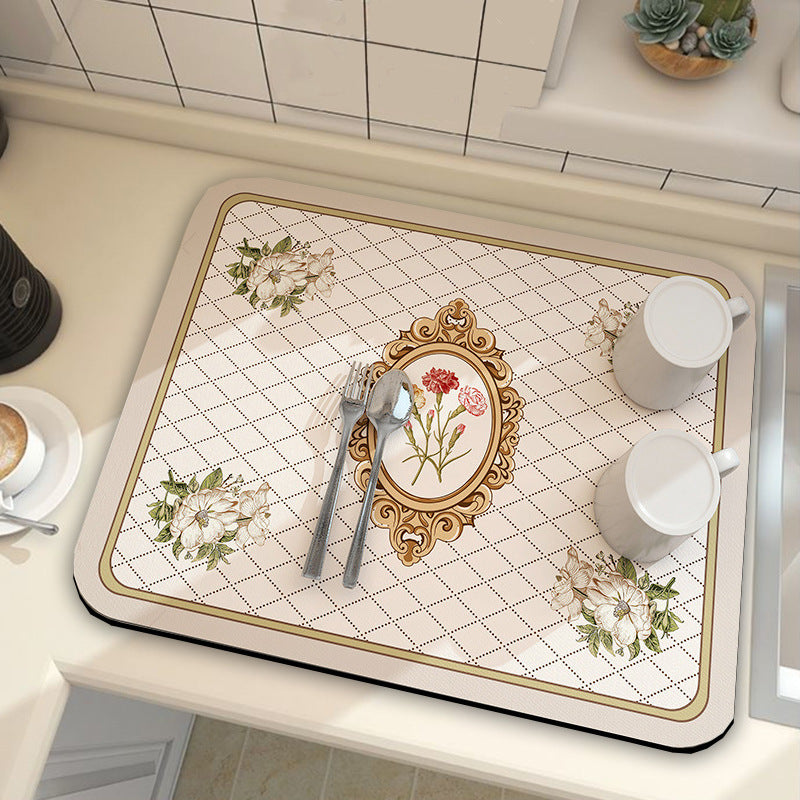 Diatom Ooze Absorbent Kitchen Table Mat