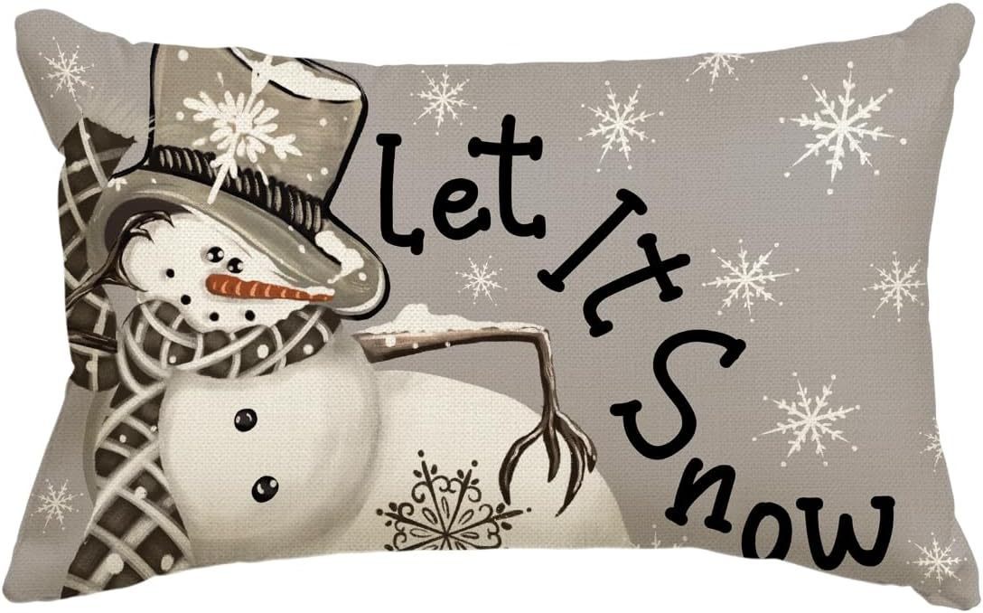 Christmas Simple Linen Pillow Cover Home Sofa Decoration - Hearth & Lume