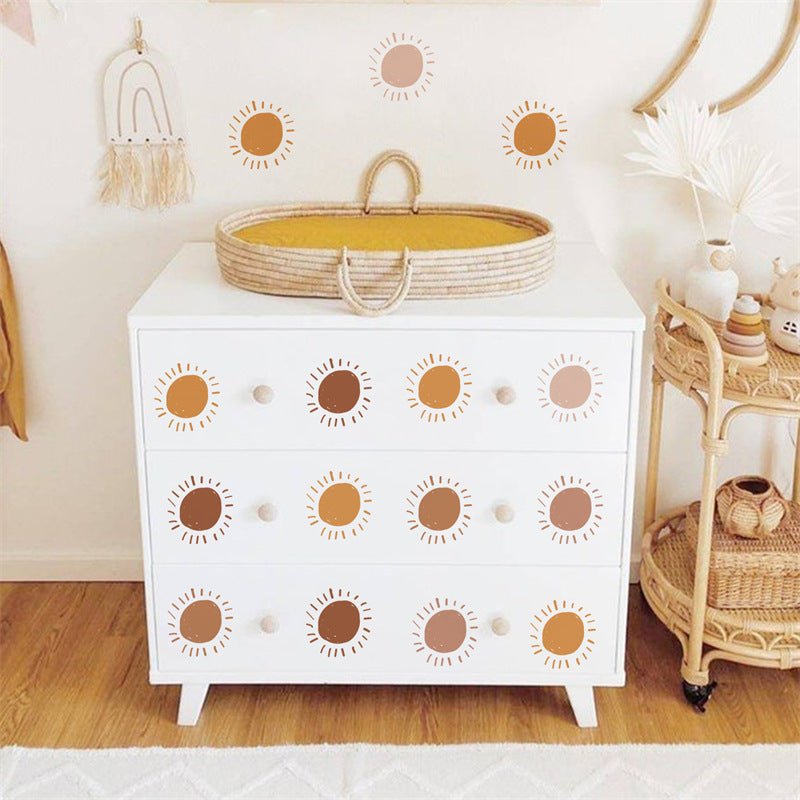 Cartoon Sun Free Stickers Children's Room Kindergarten Home Wall Decoration - Hearth & Lume