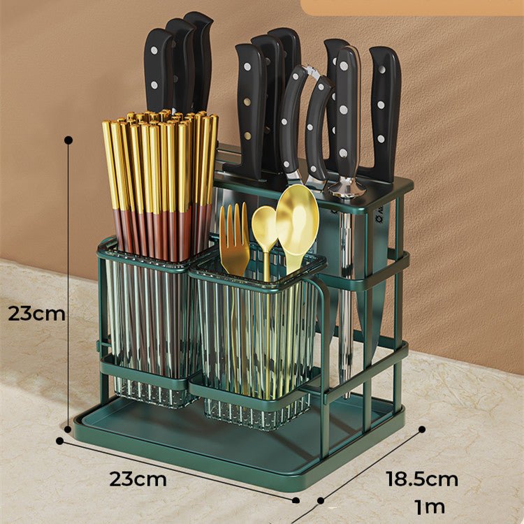 Draining Tube Wall - mounted Kitchen Rack Basket Chopsticks Cage - Hearth & Lume