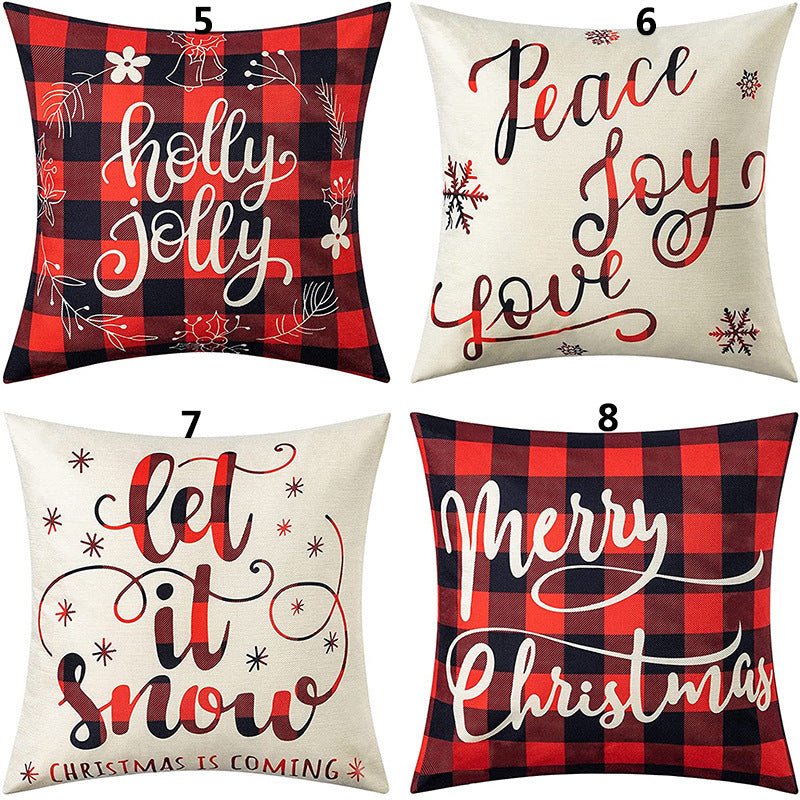 Christmas Fashion Minimalist Print Sofa Pillow Cover - Hearth & Lume