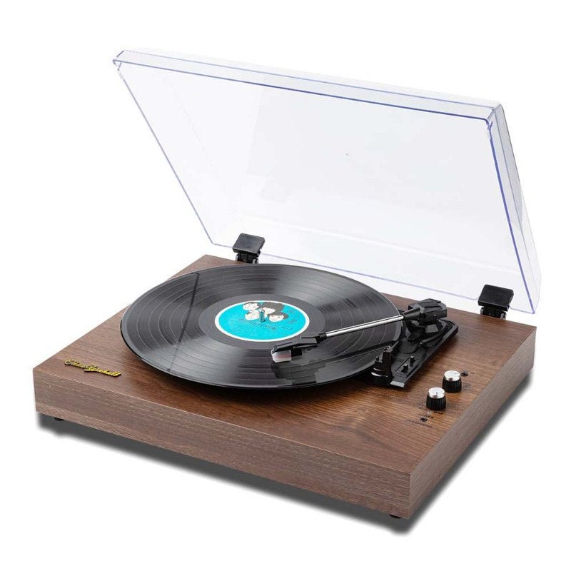 Vinyl Record Player Retro Bluetooth Audio Integrated Old - fashioned Phonograph - Hearth & Lume