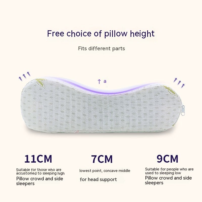 Memory Pillow Slow Rebound Wave Neck Protector - Hearth & Lume