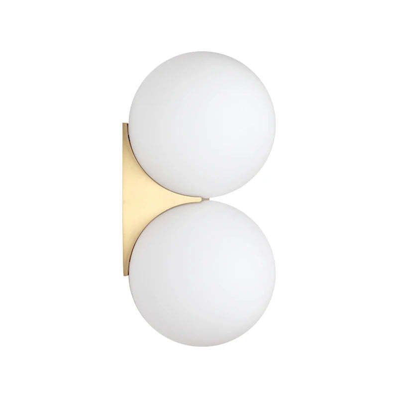 Bedroom Bedside Lamp Simple Glass Ball Wall Lamp - Hearth & Lume
