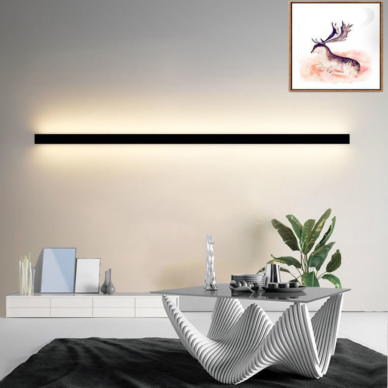 Minimalist Long Wall Bedroom Bedside Lamp - Hearth & Lume