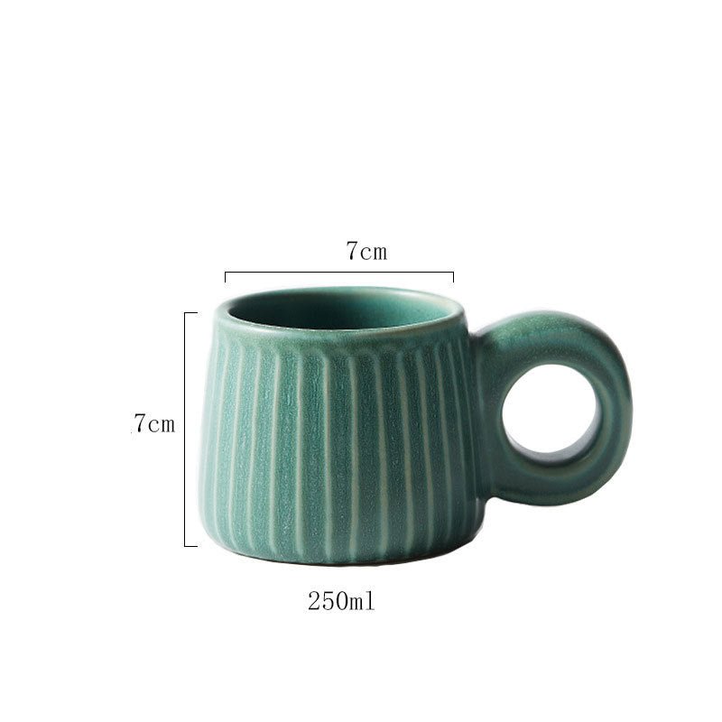 Stoneware Coffee Cup Creative Handmade Retro - Hearth & Lume