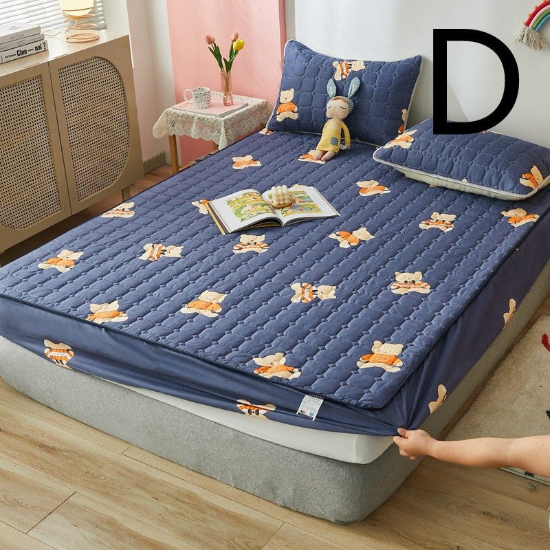 Padded Bed Sheet One - piece Waterproof Padded Non - slip Fixed Mattress Protector - Hearth & Lume