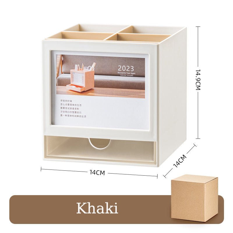 Rotary Pen Holder Multifunctional Desktop Drawer Storage Box - Hearth & Lume