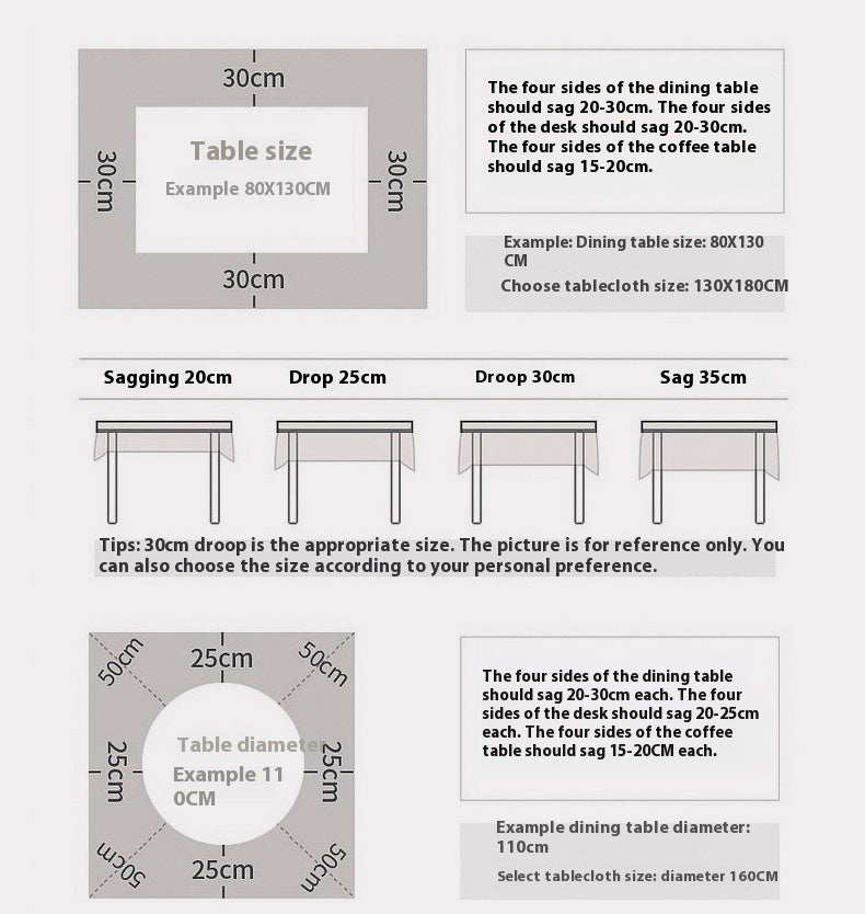 Tea Table Cloth Round Dining Table Cloth - Hearth & Lume