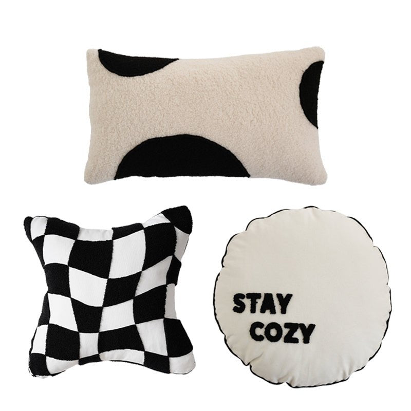 Checkerboard Pillow Living Room Sofa Combination Pillow Set - Hearth & Lume
