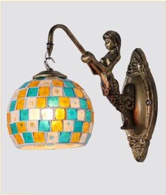 Retro Creative Bedroom Mermaid Wall Lamp - Hearth & Lume