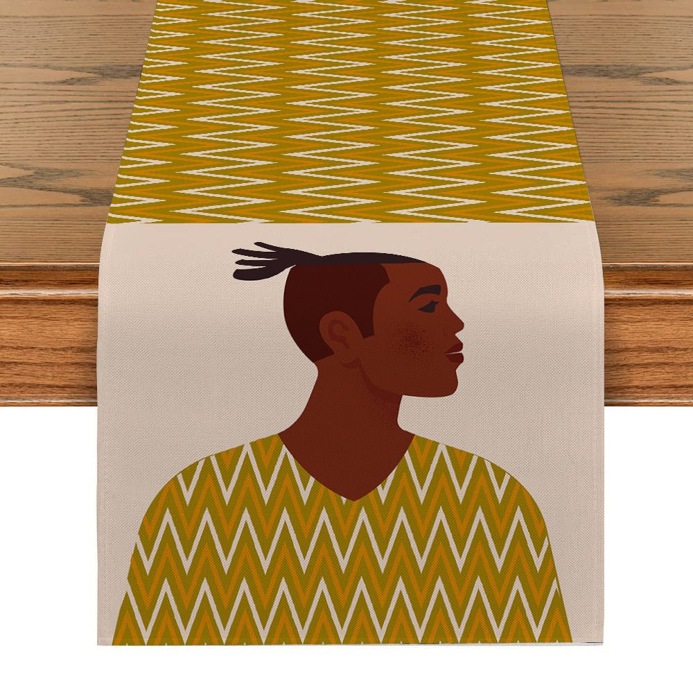 Table Runner National Geometric Tea Table - Hearth & Lume