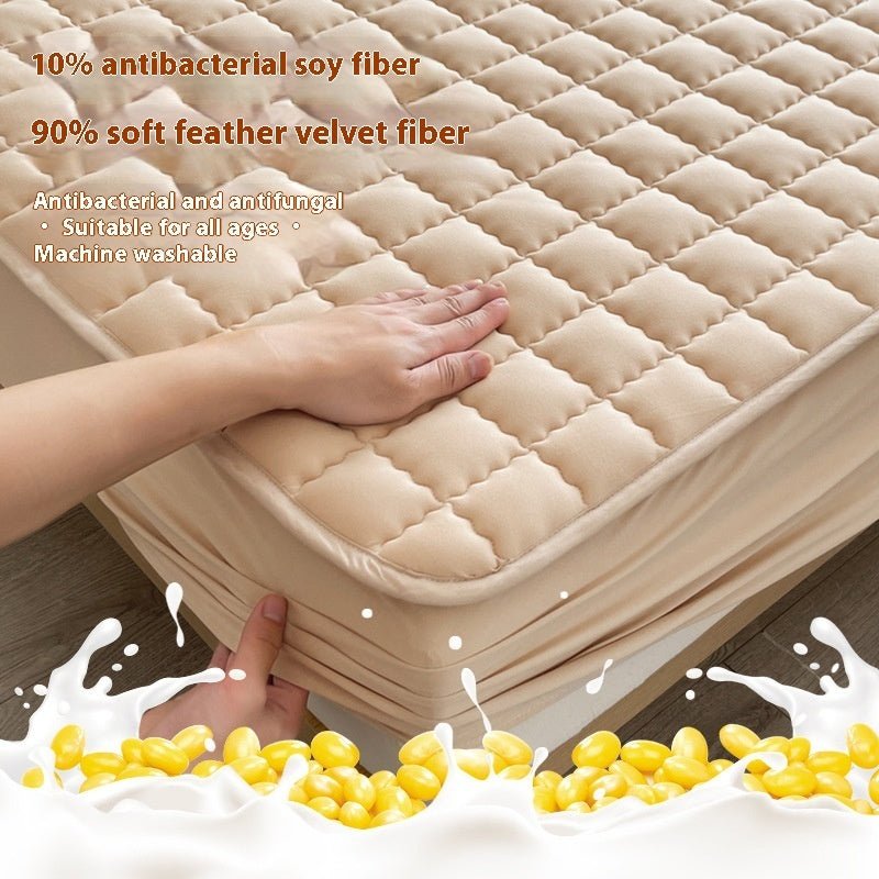 Antibacterial Soybean Quilted Fitted Sheet Water - proof Mattress - Hearth & Lume