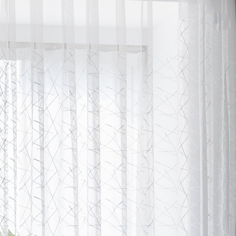 Living Room Bedroom Embroidery Yarn Curtain - Hearth & Lume
