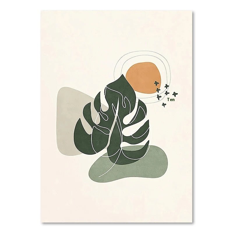 Green Plant Decorative Painting - Hearth & Lume