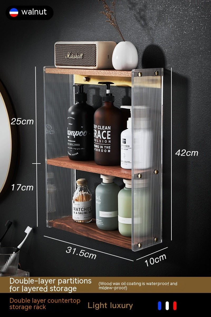 Bathroom Countertop Commodity Shelf Acrylic Storage Rack - Hearth & Lume