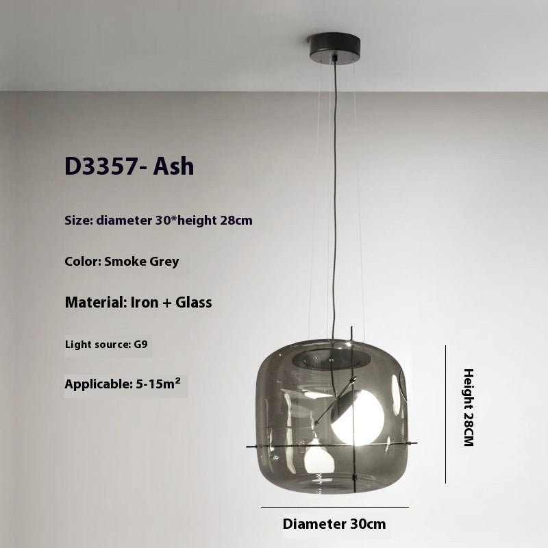 Creative Art Modern Minimalist Glass Bedroom Bedside Chandelier - Hearth & Lume