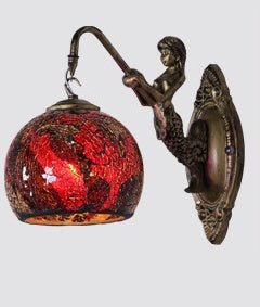 Retro Creative Bedroom Mermaid Wall Lamp - Hearth & Lume