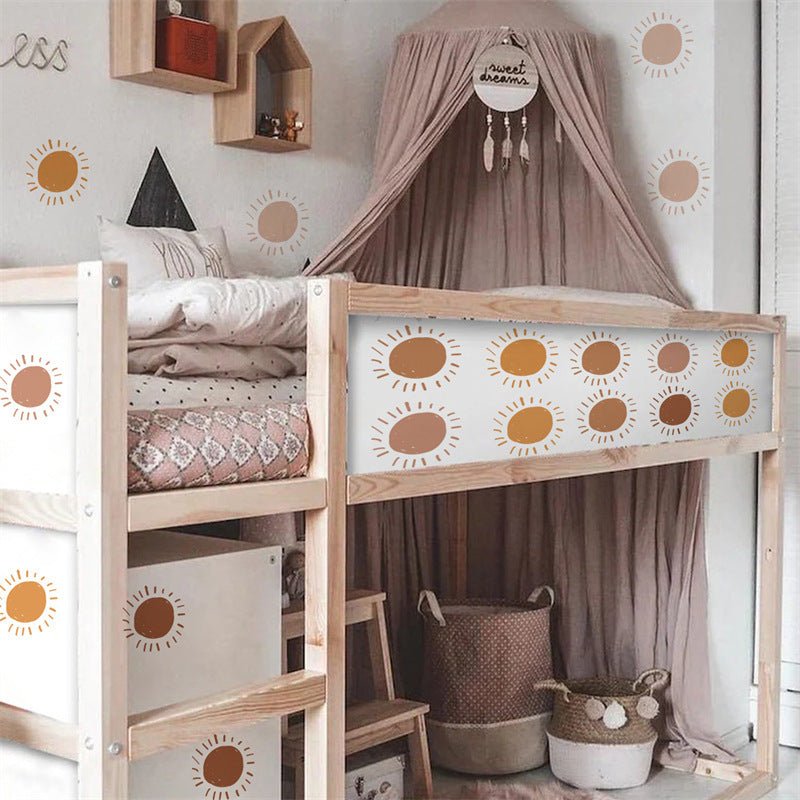 Cartoon Sun Free Stickers Children's Room Kindergarten Home Wall Decoration - Hearth & Lume