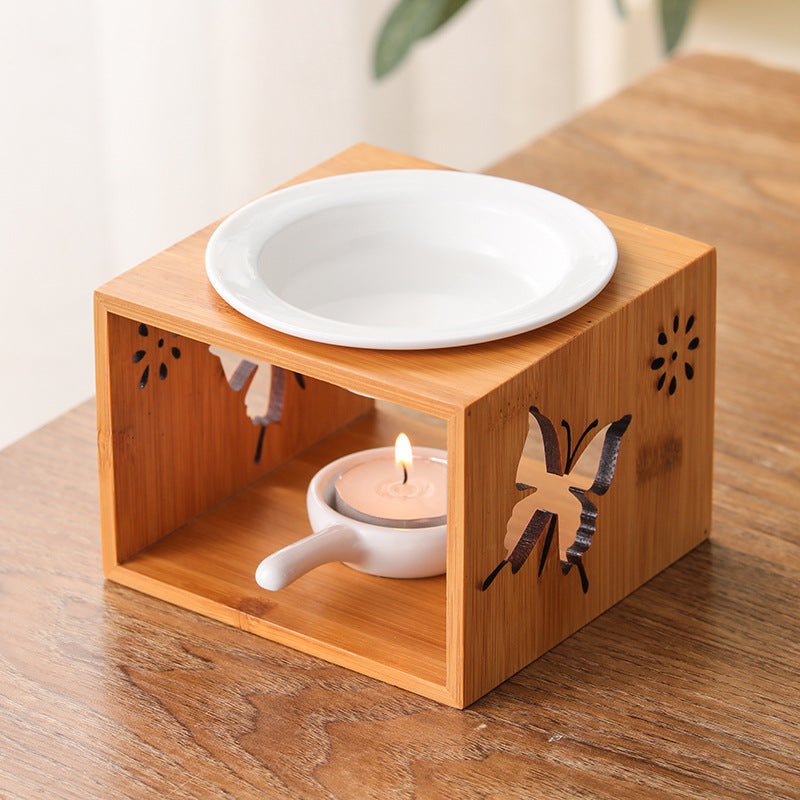 Bamboo Candle Lamp Aromatherapy Lamp