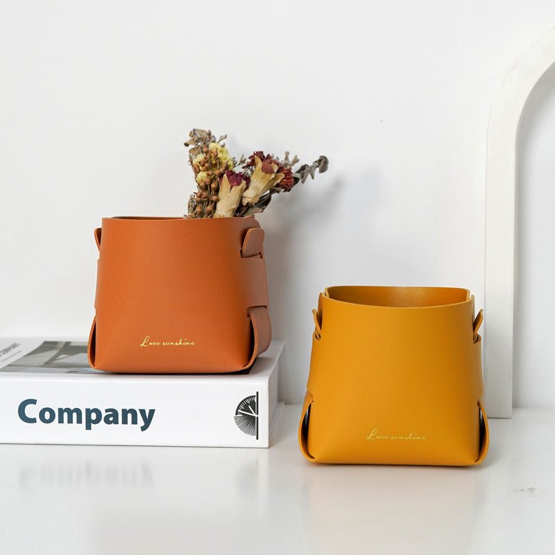 Desktop Sundries Leather Storage Box - Hearth & Lume
