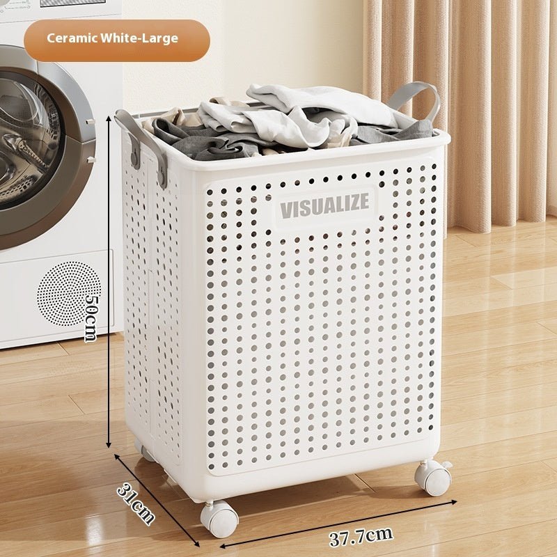 Multifunctional Folding Laundry Basket With Wheels - Hearth & Lume