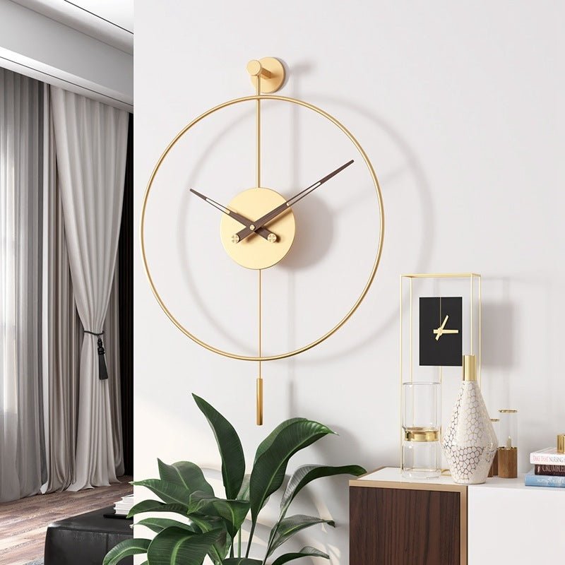 Simple Wall Clock In Living Room - Hearth & Lume