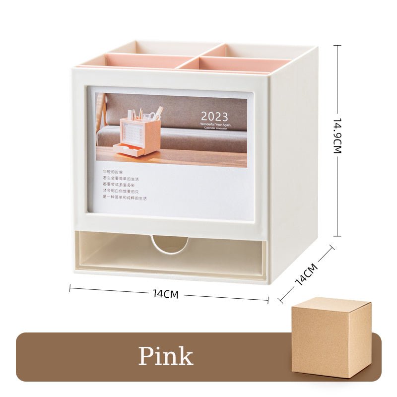 Rotary Pen Holder Multifunctional Desktop Drawer Storage Box - Hearth & Lume
