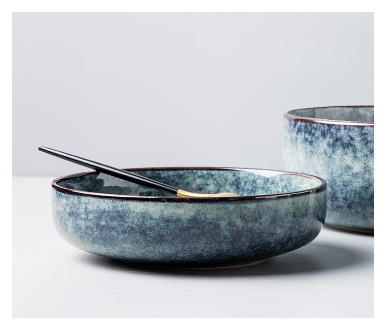 Nordic Creative Dishes Bowl Noodles Bowl Household Personalized Dish Deep Plate - Hearth & Lume