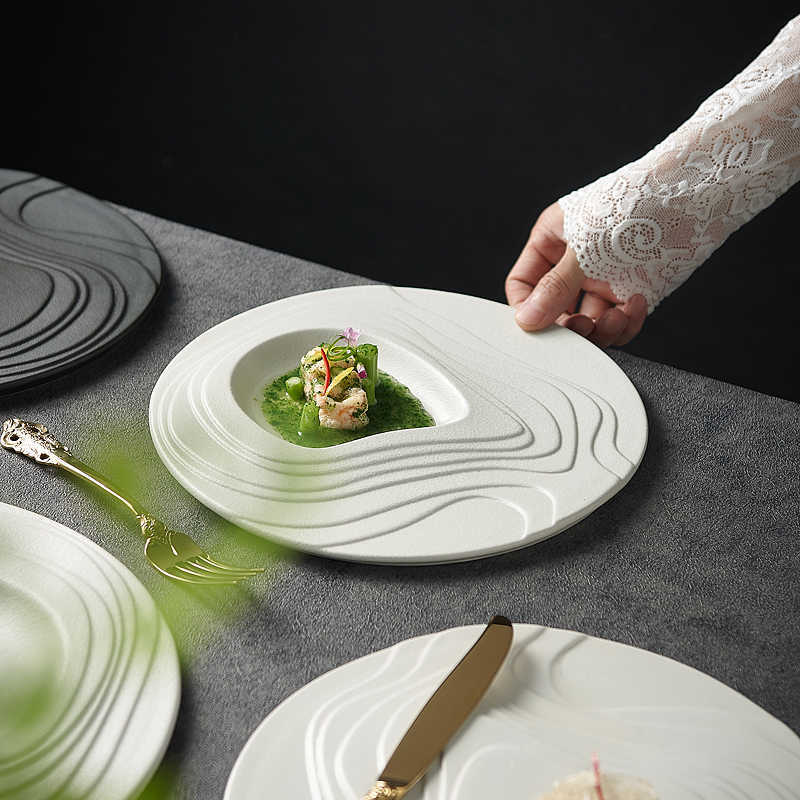 Dessert Steak Terrace Creative Ceramic Western Plate - Hearth & Lume