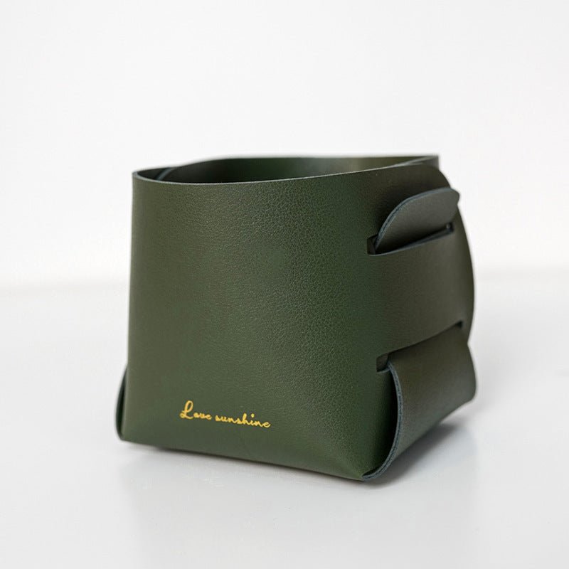 Desktop Sundries Leather Storage Box - Hearth & Lume