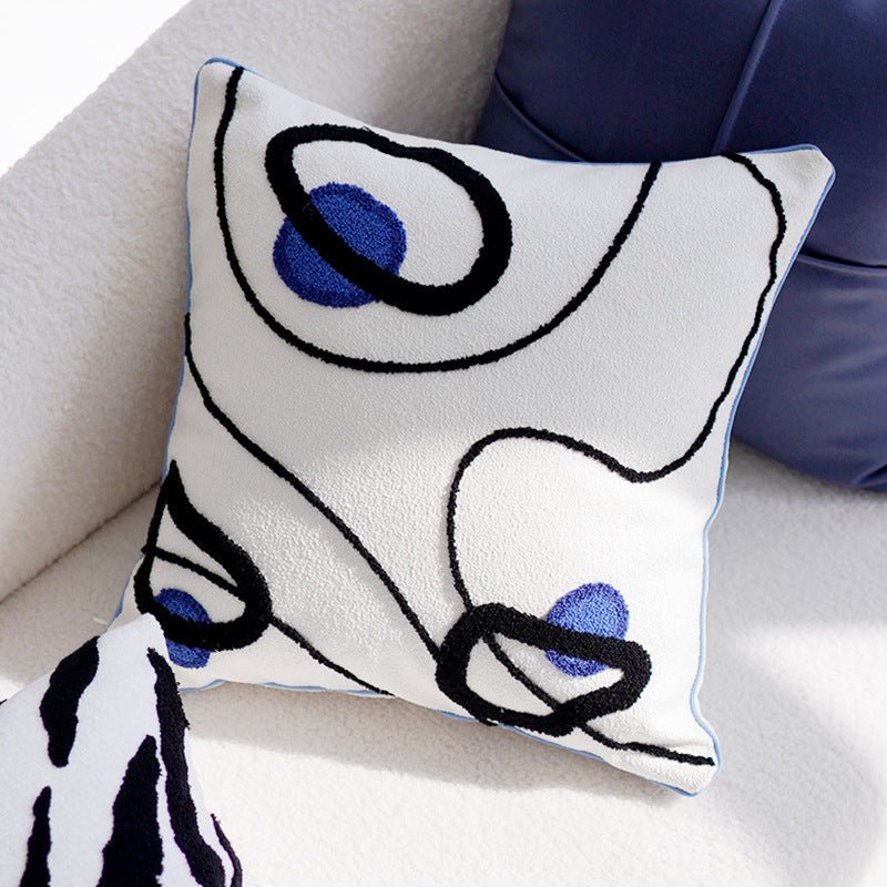 Original Simplicity Modern Blue Advanced Light Luxury Sofa Living Room Pillow Cover - Hearth & Lume