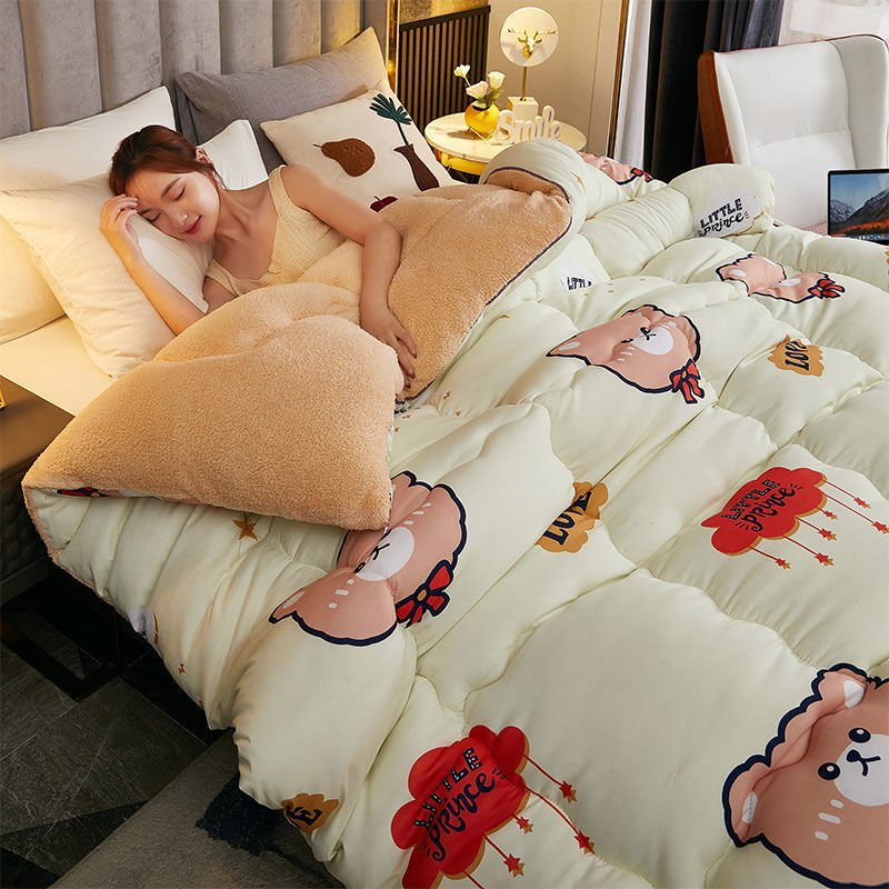 Lamb Cashmere Winter Quilt Thickened - Hearth & Lume