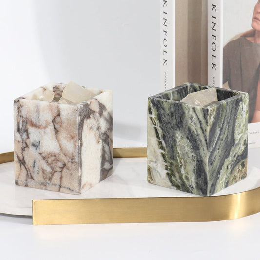 Marble Aromatherapy Candle Cup Container Candlestick Table Decorations - Hearth & Lume