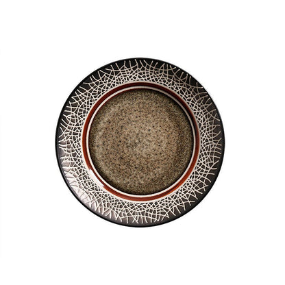 Ceramic Plate Flat Plate Creative Dish Plate Japanese Vintage Tableware - Hearth & Lume