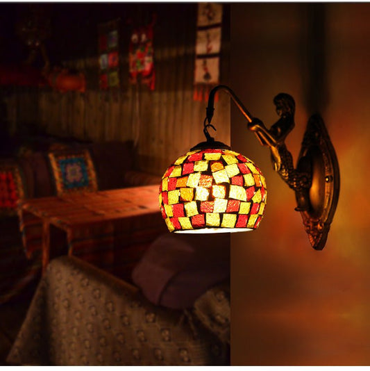Retro Creative Bedroom Mermaid Wall Lamp - Hearth & Lume