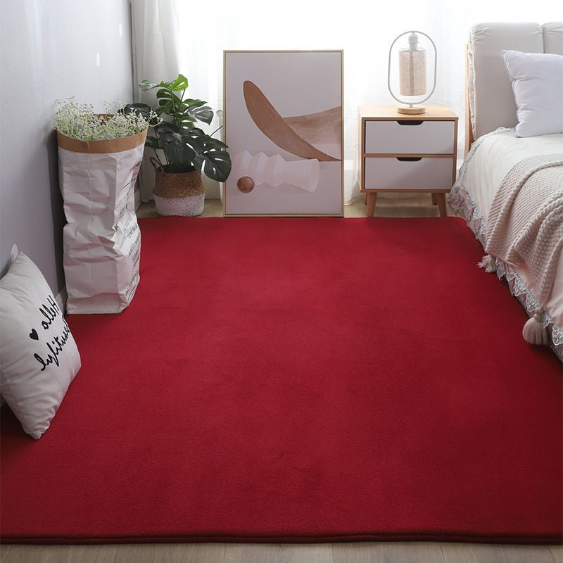 Short Wool Carpet Bedroom Bedside Blanket Floor Mat Mattress Children Crawling Floor Mat - Hearth & Lume