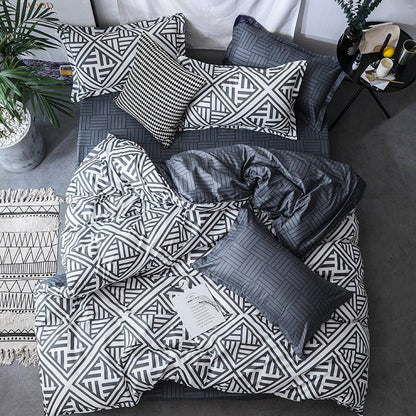 Quilt Duvet Cover 2 Pillow Cases Bedding Sets 3 Pcs - Hearth & Lume