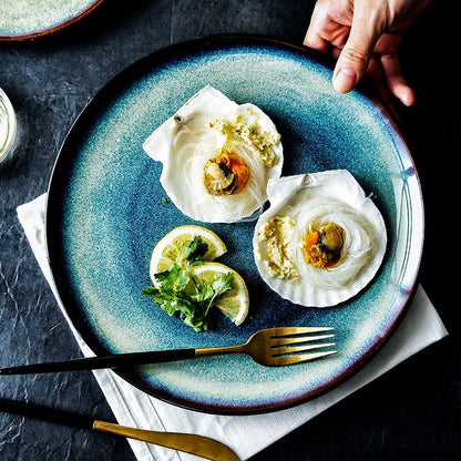 Japanese Round Ceramic Plate - Hearth & Lume