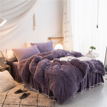 Korean mink velvet warm bedding - Hearth & Lume