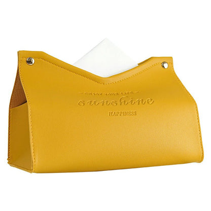 Leather Tissue Box, Hotel Pumping Box, Home Living Room, Creative Gift Box - Hearth & Lume